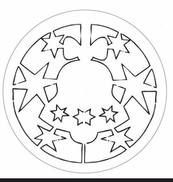 Трафареты для новогодних украшений
