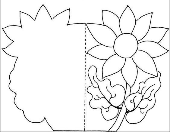 Цветок шаблон