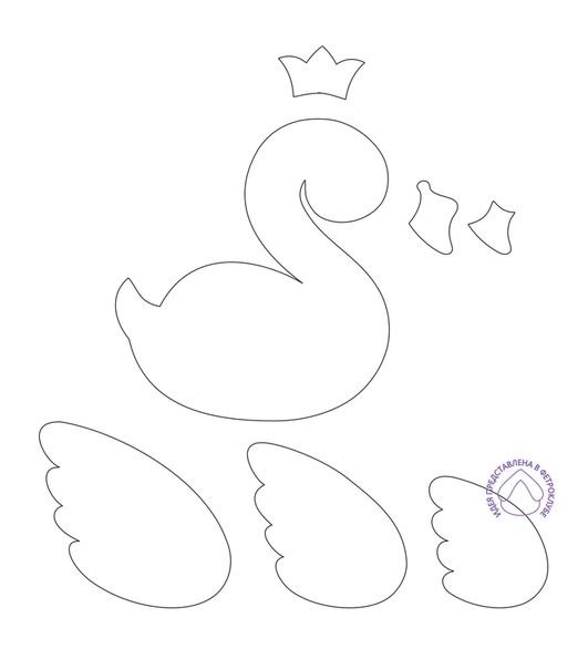 Птичка трафарет для аппликации