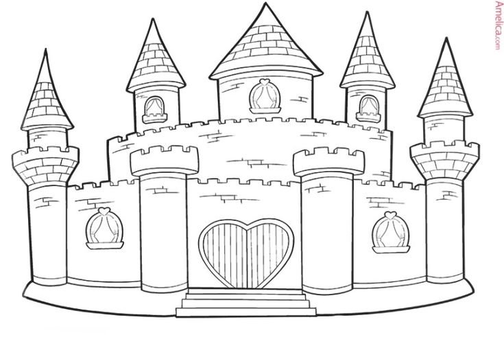 Раскраска замок