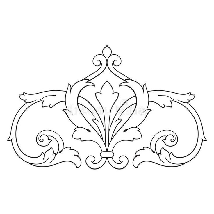 Узор в стиле Барокко легкий