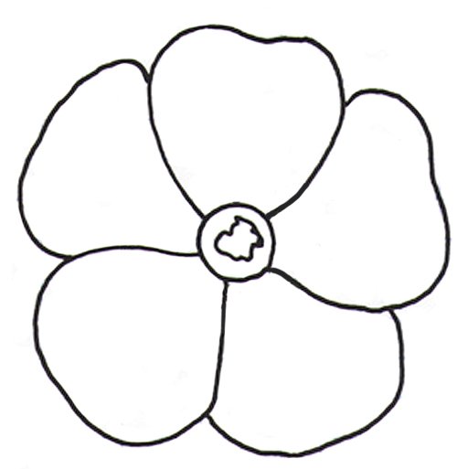 Мак трафарет для вырезания