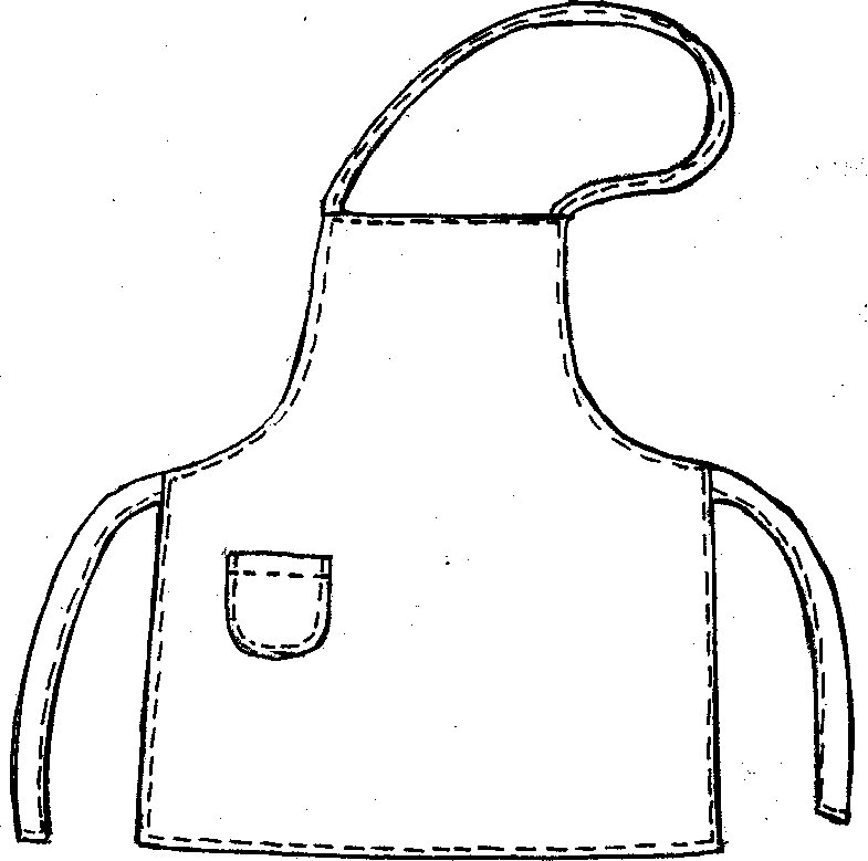 Фартук раскраска для детей