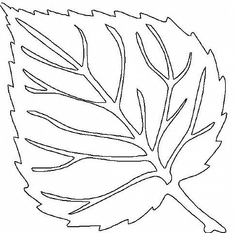Трафарет осенних листьев