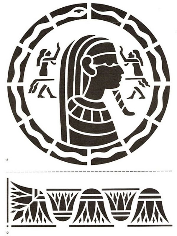 Трафарет Египетский орнамент