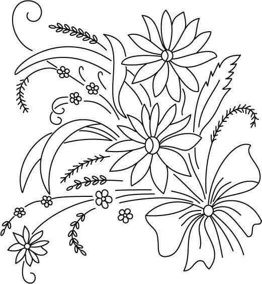 Рисунки для срисовки цветы
