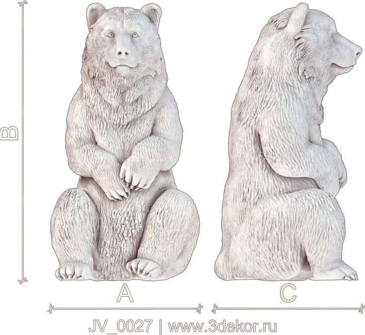 Эскизы для резьбы по дереву мишки