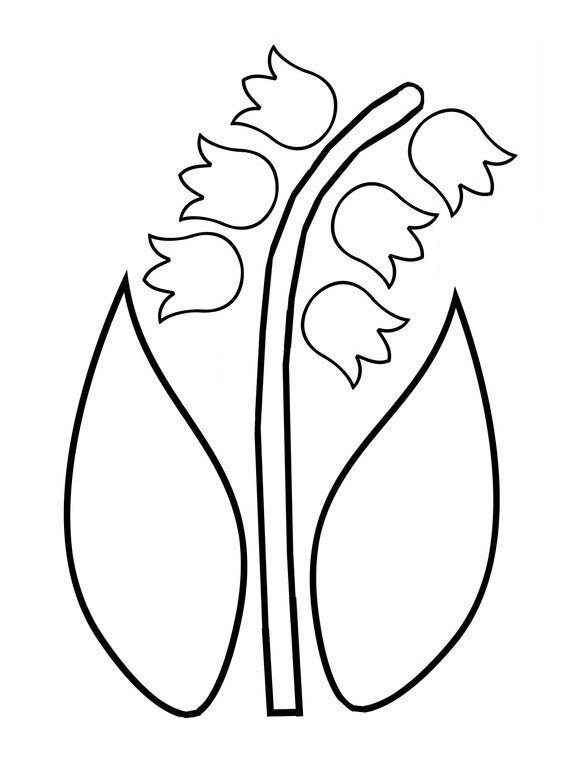 Трафареты цветов для поделок