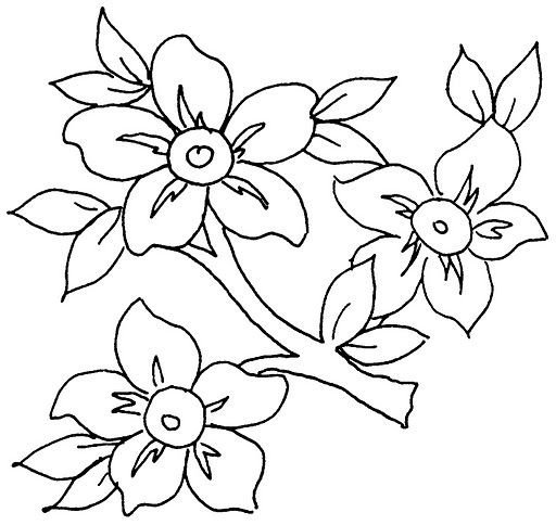 Трафареты цветов для вышивки