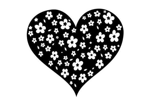 Трафарет сердечки