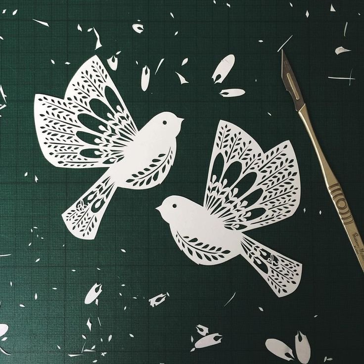 Вытанки на окна птички