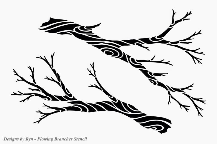 Трафарет ветки