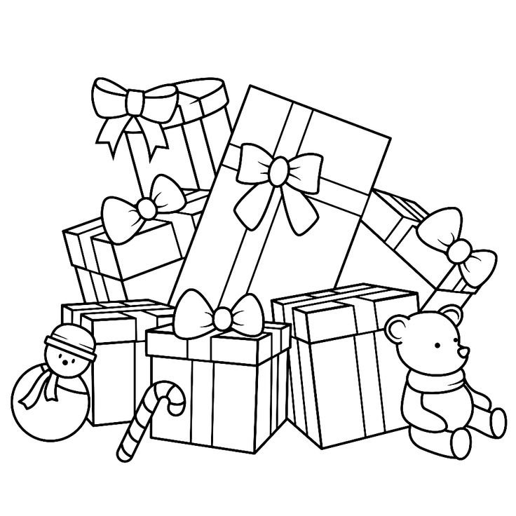 Подарки расскраскадля детей
