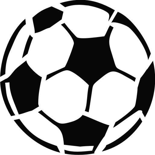 Футбольный мяч трафарет