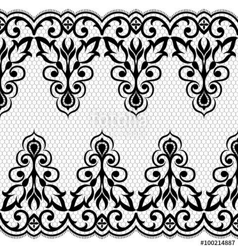 Кружево трафарет