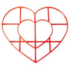 Трафарет сердечко для торта