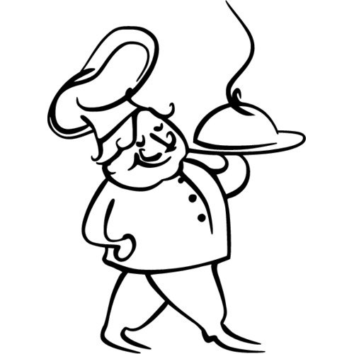 Наклейка повар