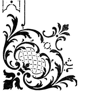 Угловой узор трафарет