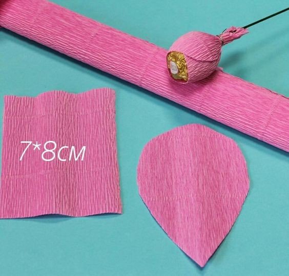 Цветы из гофрированной бумаги