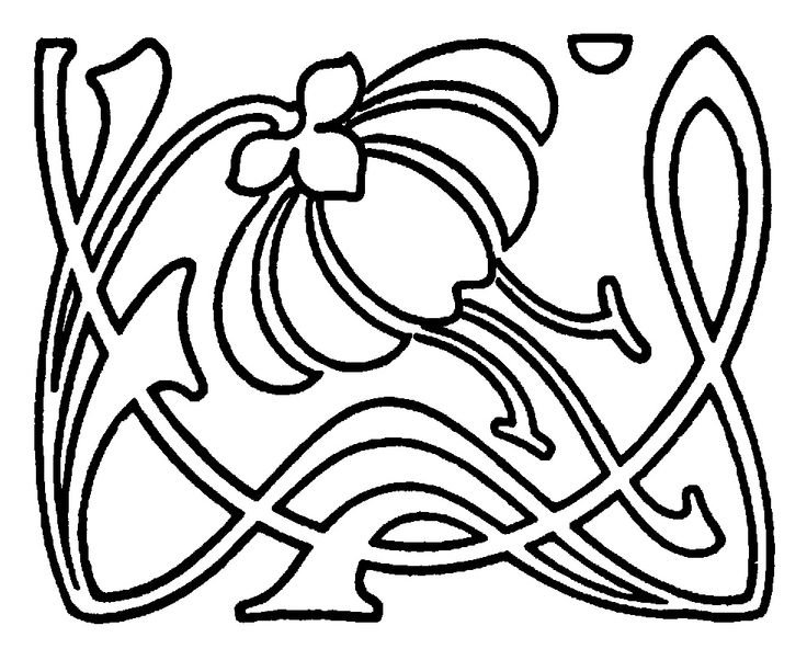 Ар нуво орнамент