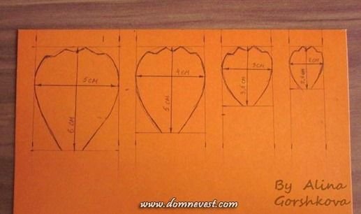 Лепестки роз из изолона