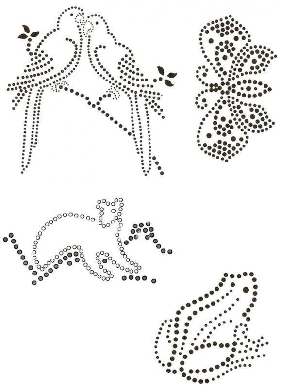 Трафареты для страз