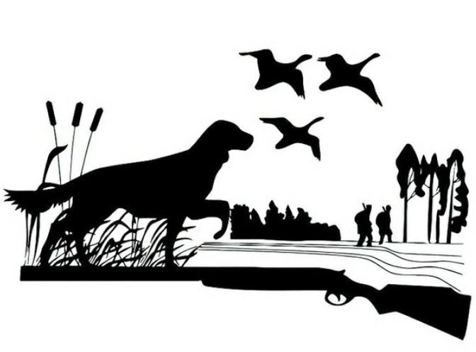 Трафарет охота