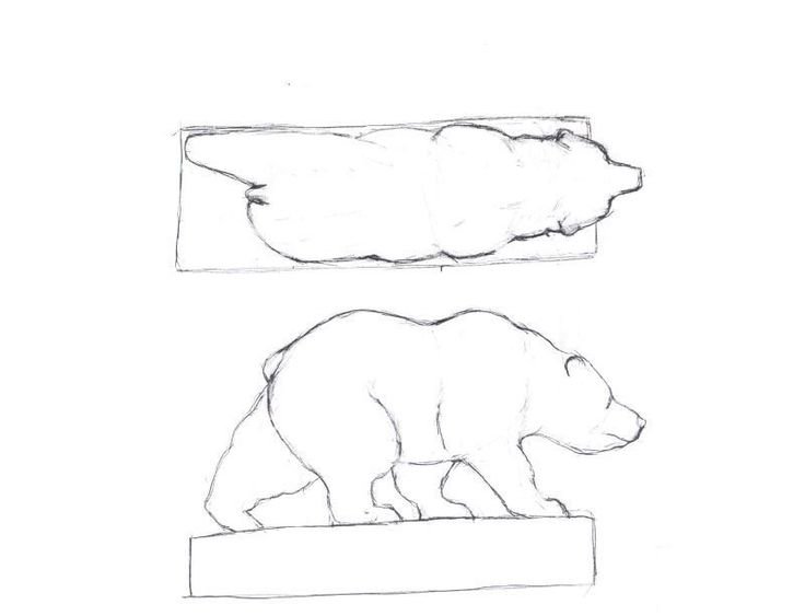 Эскизы для резьбы по дереву мишки