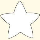Трафарет для печенья звезда
