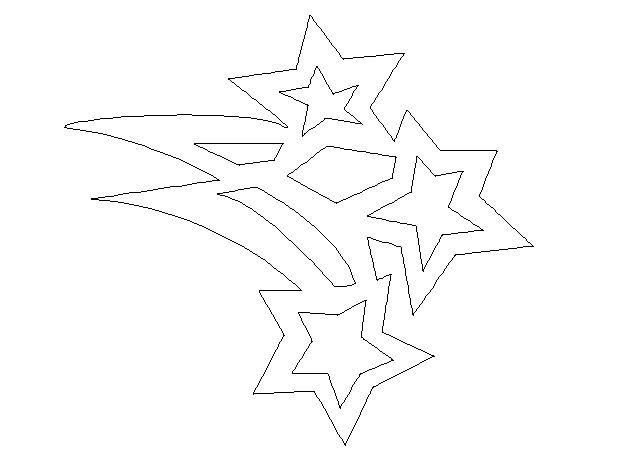 Трафарет звезды