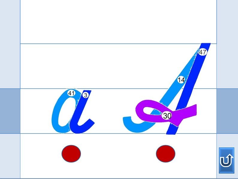 Элементы букв для конструирования