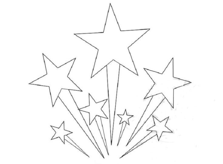 Салют трафарет для вырезания