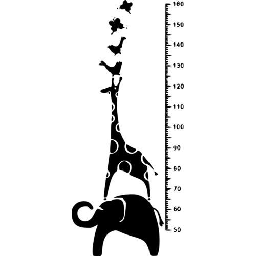 Детский ростомер с животными