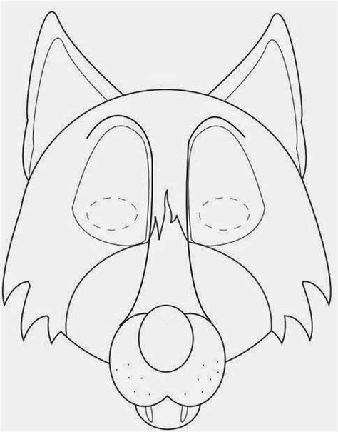 Раскраски маски животных