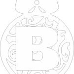 Трафорет новогодие Шарки с буква