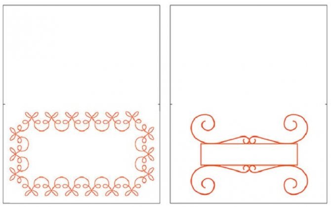 Макет карточек для рассадки гостей