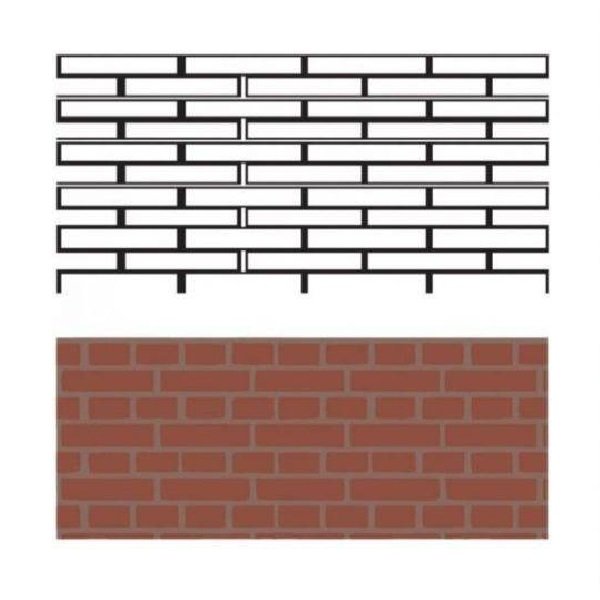 Трафарет под кирпич для штукатурки