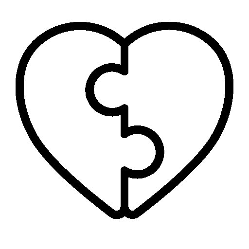 Сердечко контур