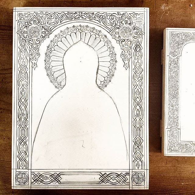 Византийский орнамент для икон прориси