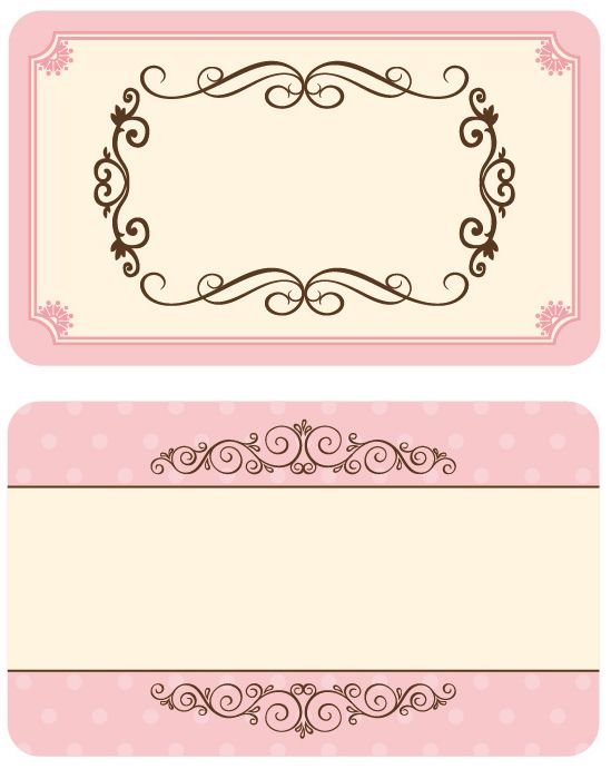 Рассадочные карточки для гостей