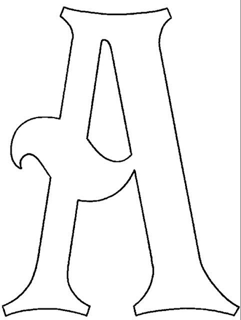 Буквы трафарет для вырезания красивые