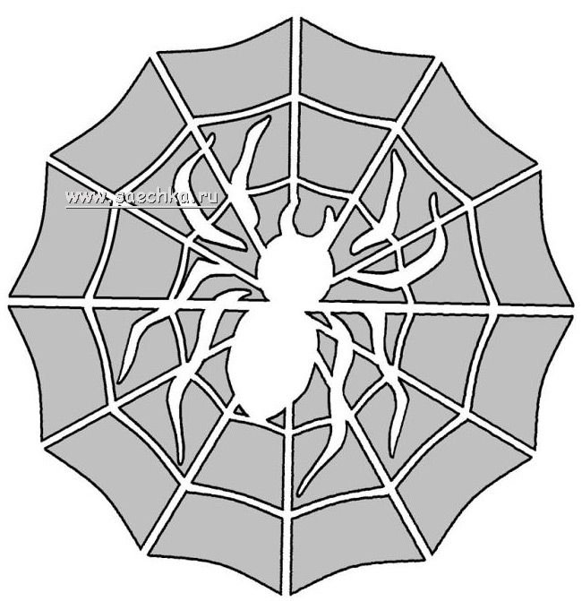 Паутина трафарет