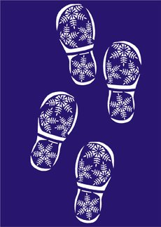 Новогодние следы Деда Мороза