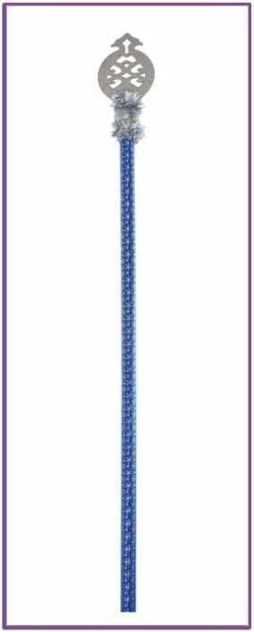 Посох Деда Мороза резной