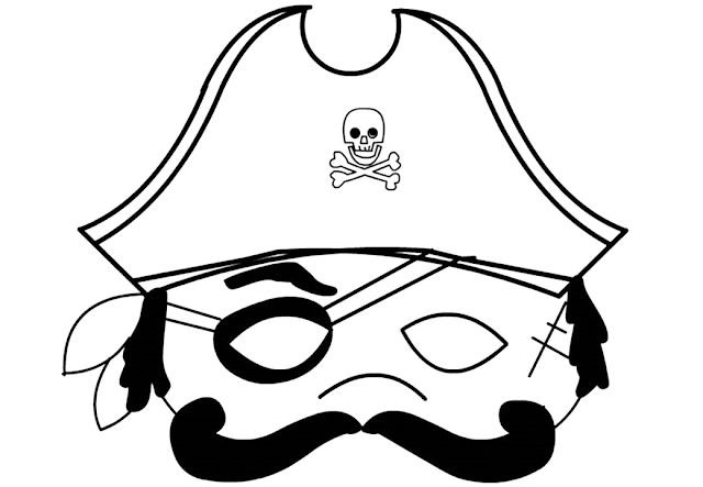 Пиратские маски для детей