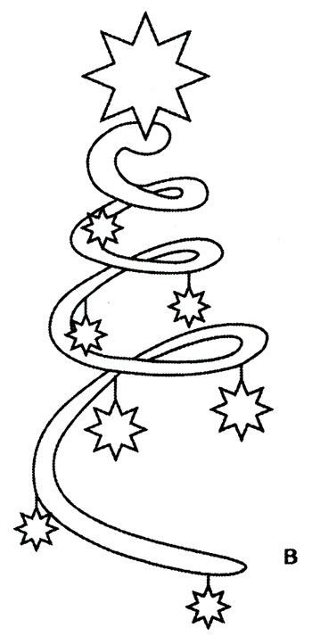 Трафарет серпантина на окно