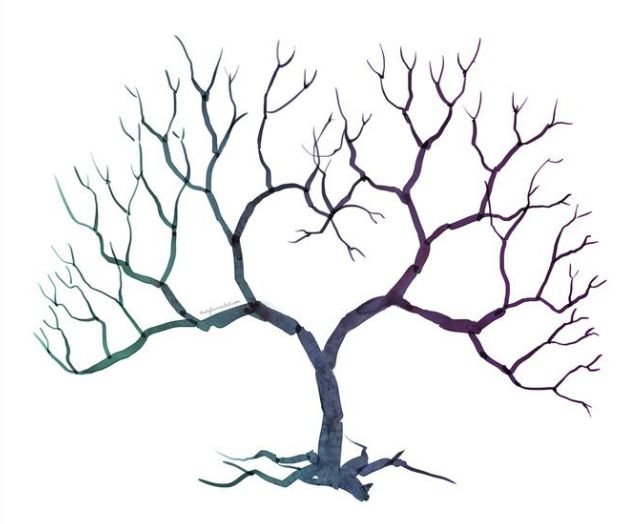 Дерево с отпечатками пальцев