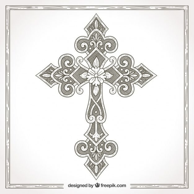 Восьмиконечный православный крест вектор