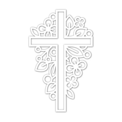 Крестик трафарет