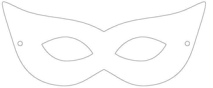 Карнавальная маска трафарет